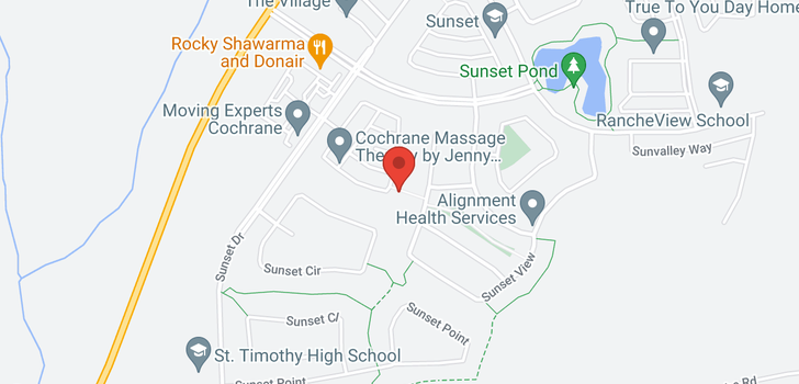 map of 165 Sunset Heights